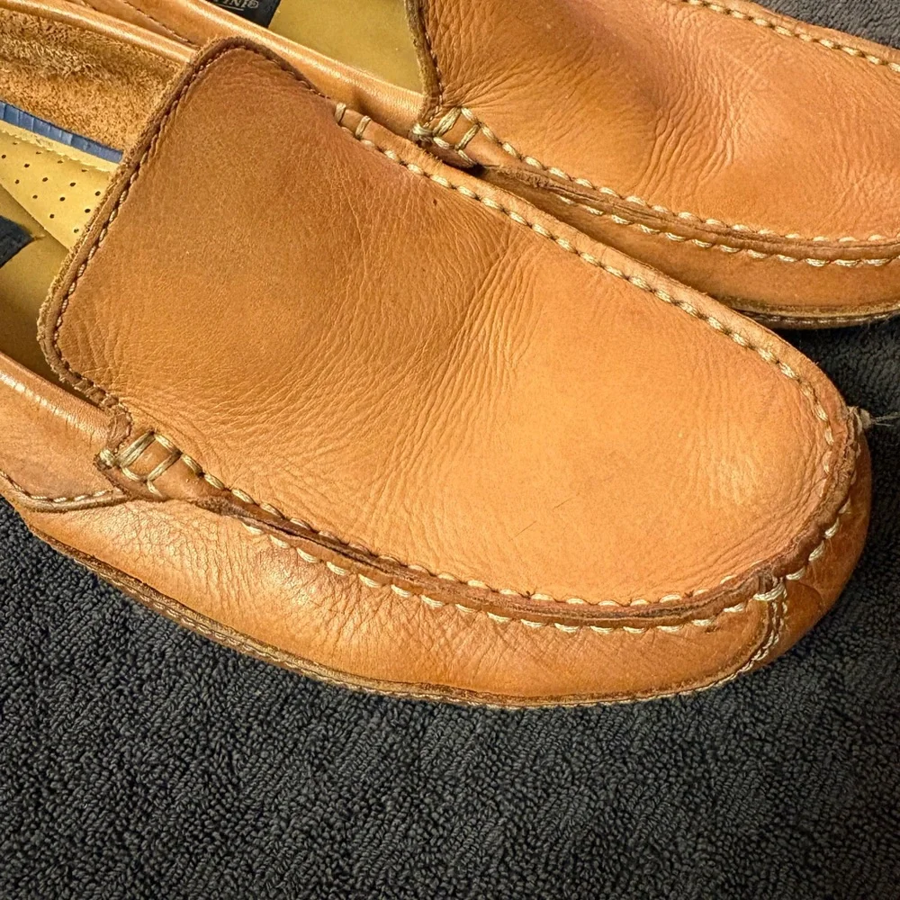 Giorgio Brutini Men's Leather Slip-On Loafers in Light Brown‎ Size 10.5